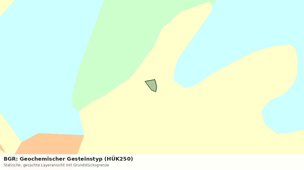Statische Kartenansicht: BGR: Geochemischer Gesteinstyp (HÜK250)
