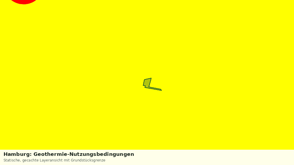 Statische Kartenansicht: Hamburg: Geothermie-Nutzungsbedingungen