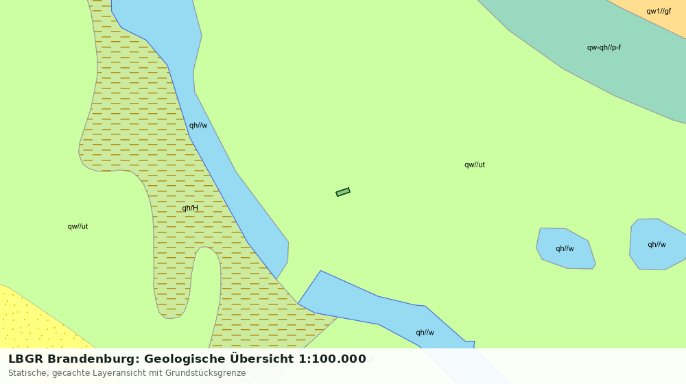 Statische Kartenansicht: LBGR Brandenburg: Geologische Übersicht 1:100.000