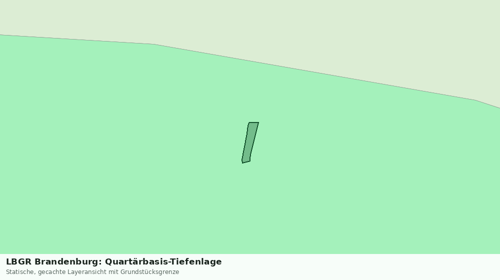 Statische Kartenansicht: LBGR Brandenburg: Quartärbasis-Tiefenlage