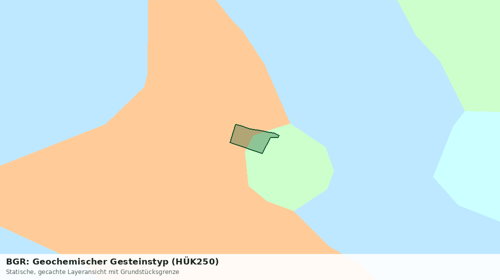 Statische Kartenansicht: BGR: Geochemischer Gesteinstyp (HÜK250)