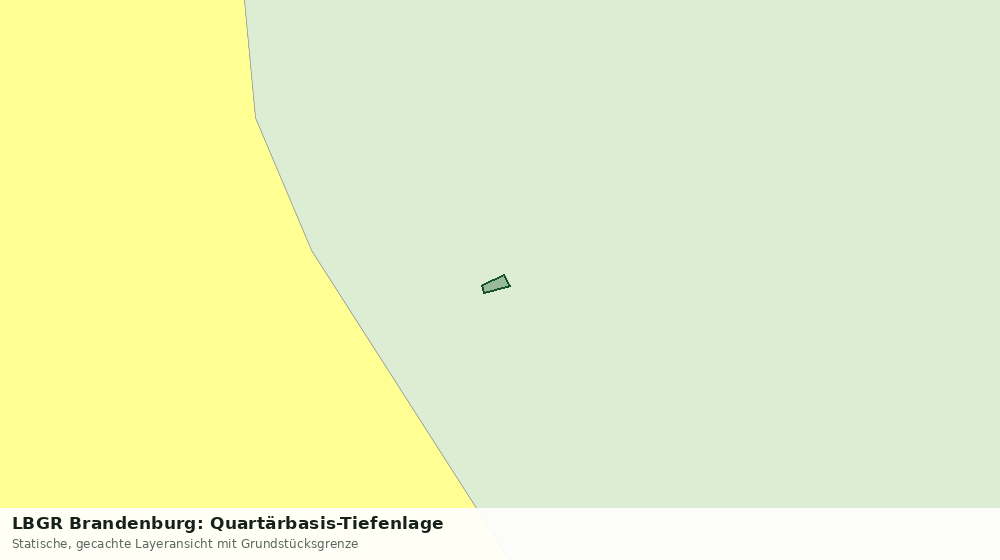 Statische Kartenansicht: LBGR Brandenburg: Quartärbasis-Tiefenlage