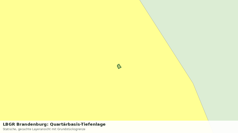 Statische Kartenansicht: LBGR Brandenburg: Quartärbasis-Tiefenlage