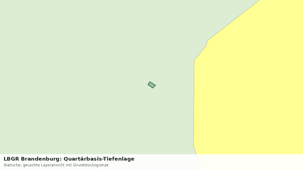 Statische Kartenansicht: LBGR Brandenburg: Quartärbasis-Tiefenlage