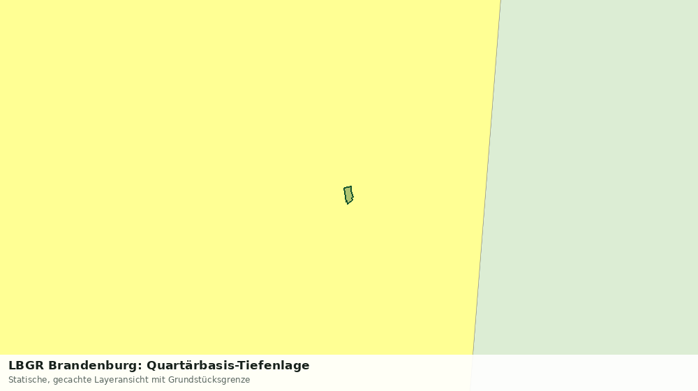 Statische Kartenansicht: LBGR Brandenburg: Quartärbasis-Tiefenlage