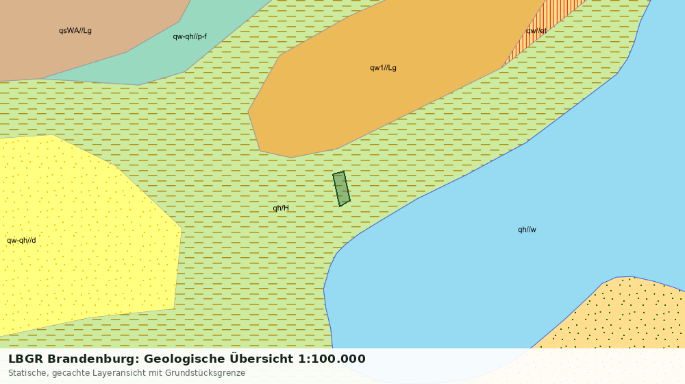 Statische Kartenansicht: LBGR Brandenburg: Geologische Übersicht 1:100.000