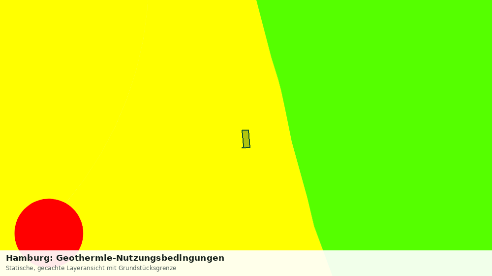 Statische Kartenansicht: Hamburg: Geothermie-Nutzungsbedingungen