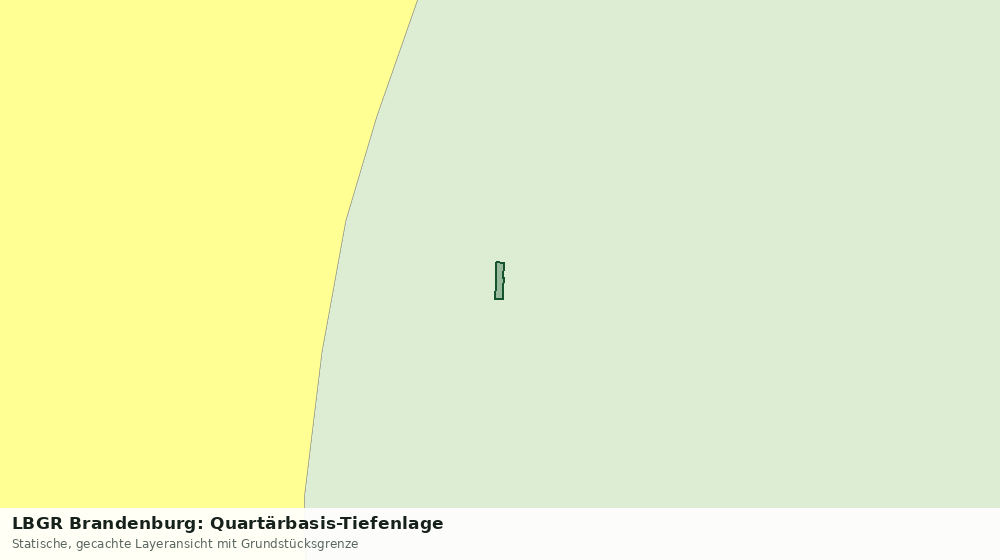 Statische Kartenansicht: LBGR Brandenburg: Quartärbasis-Tiefenlage