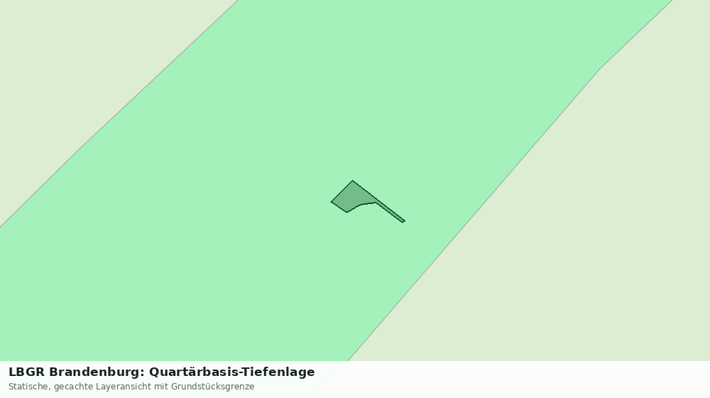 Statische Kartenansicht: LBGR Brandenburg: Quartärbasis-Tiefenlage