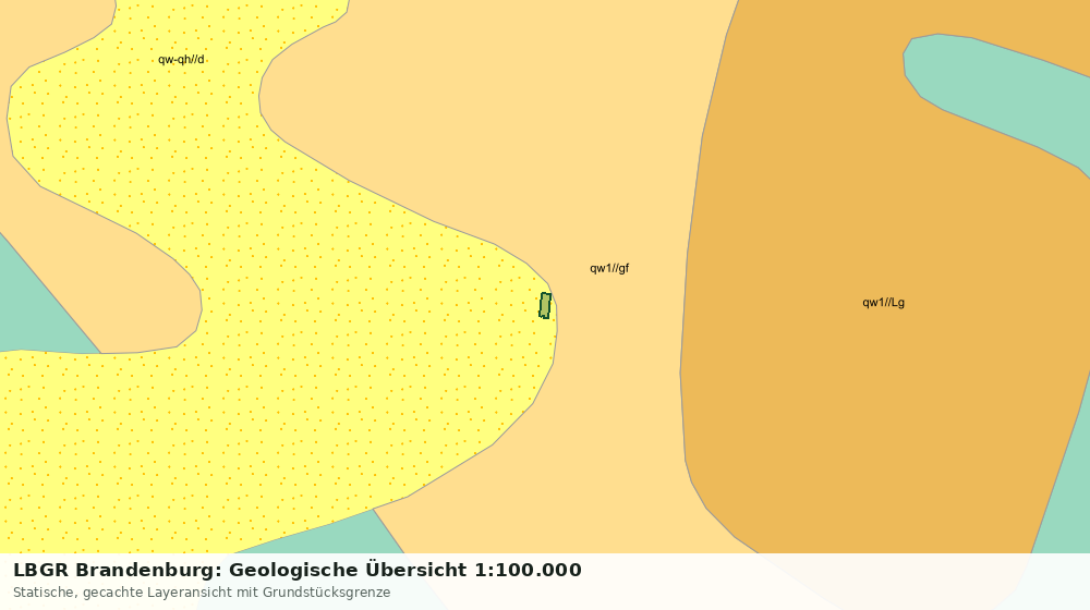 Statische Kartenansicht: LBGR Brandenburg: Geologische Übersicht 1:100.000