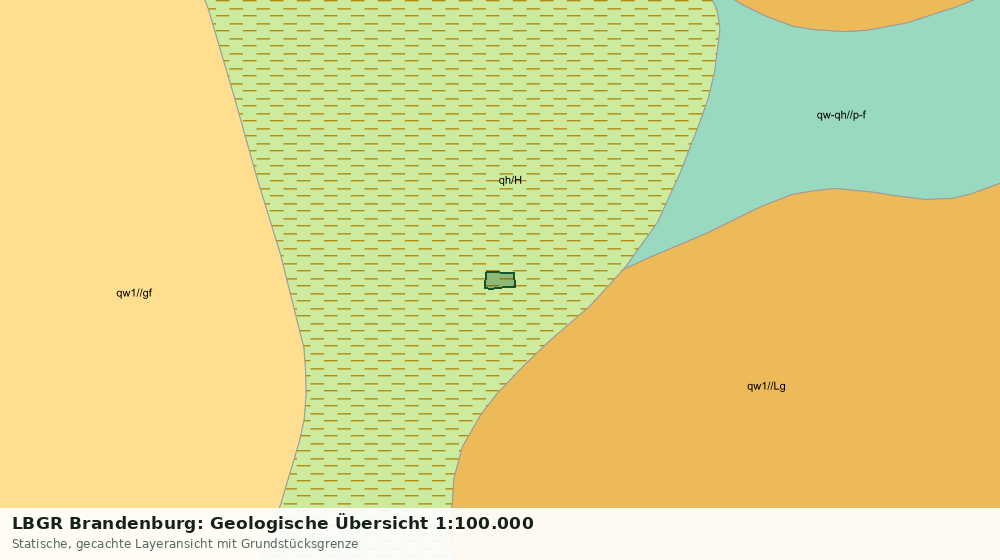 Statische Kartenansicht: LBGR Brandenburg: Geologische Übersicht 1:100.000