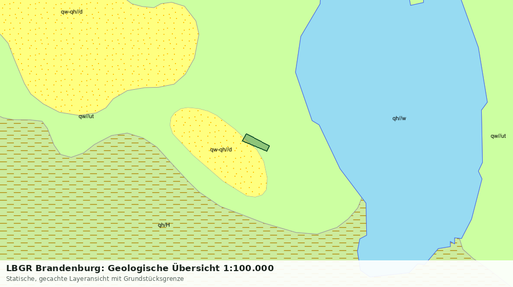 Statische Kartenansicht: LBGR Brandenburg: Geologische Übersicht 1:100.000