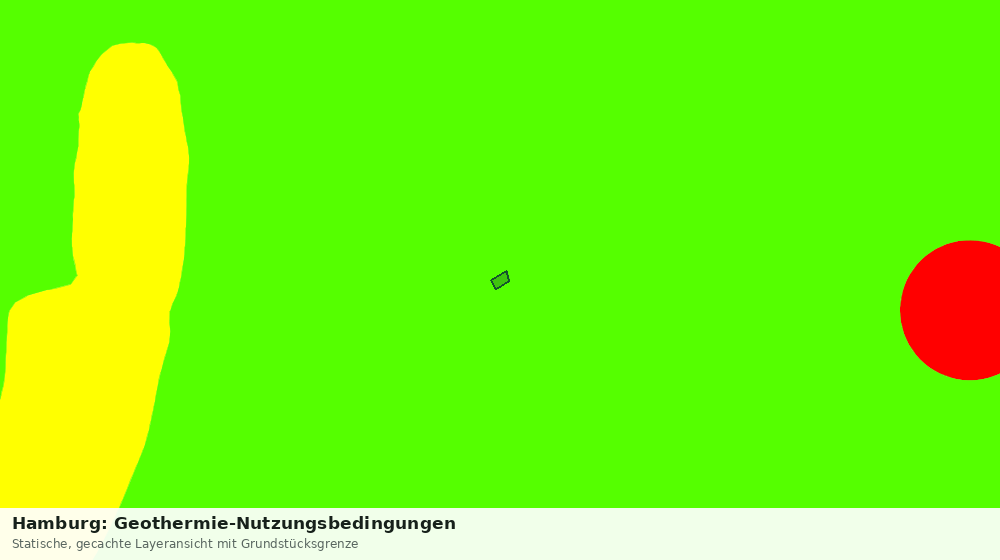 Statische Kartenansicht: Hamburg: Geothermie-Nutzungsbedingungen