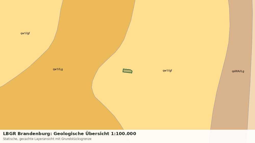 Statische Kartenansicht: LBGR Brandenburg: Geologische Übersicht 1:100.000
