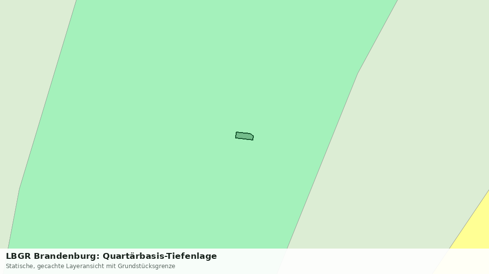 Statische Kartenansicht: LBGR Brandenburg: Quartärbasis-Tiefenlage