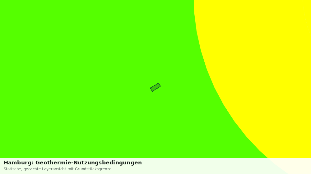 Statische Kartenansicht: Hamburg: Geothermie-Nutzungsbedingungen