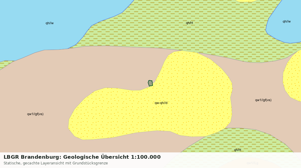 Statische Kartenansicht: LBGR Brandenburg: Geologische Übersicht 1:100.000