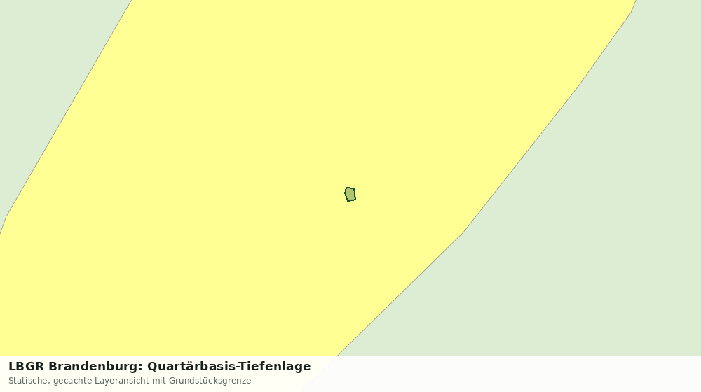 Statische Kartenansicht: LBGR Brandenburg: Quartärbasis-Tiefenlage