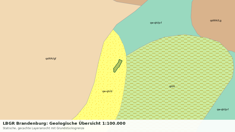 Statische Kartenansicht: LBGR Brandenburg: Geologische Übersicht 1:100.000