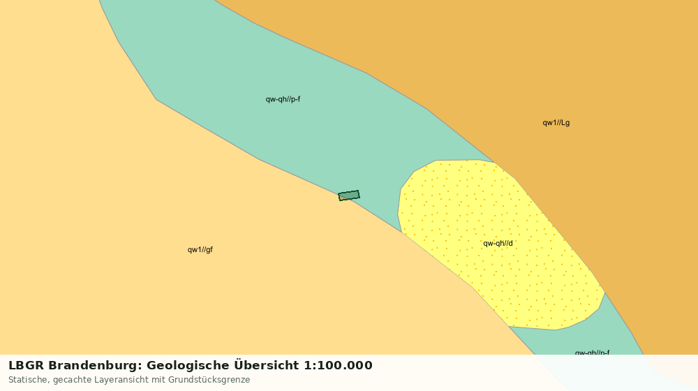 Statische Kartenansicht: LBGR Brandenburg: Geologische Übersicht 1:100.000