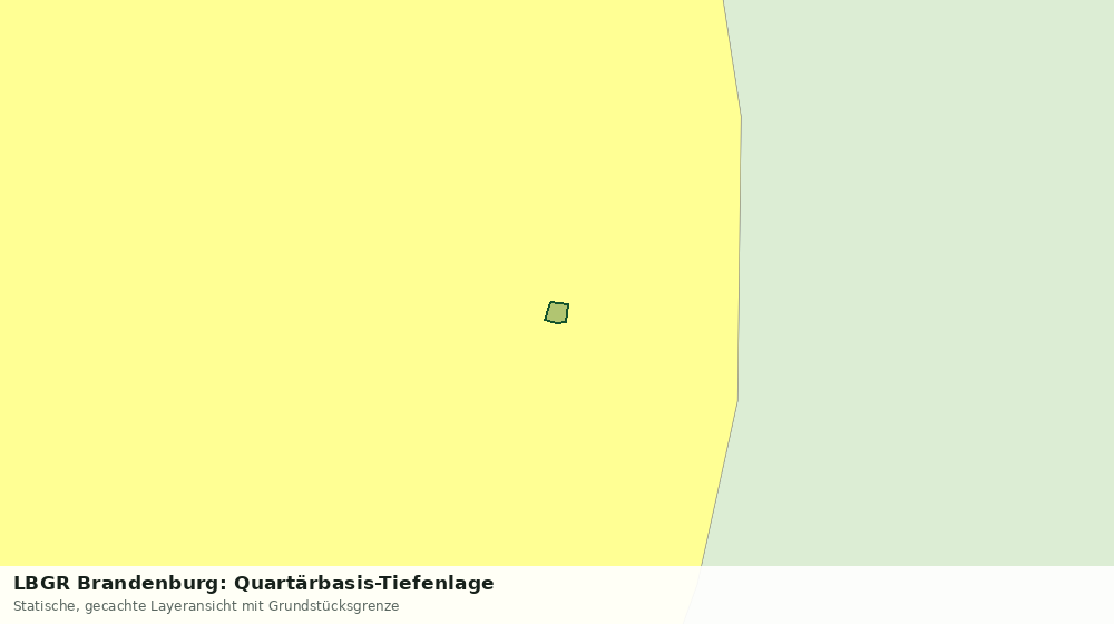 Statische Kartenansicht: LBGR Brandenburg: Quartärbasis-Tiefenlage