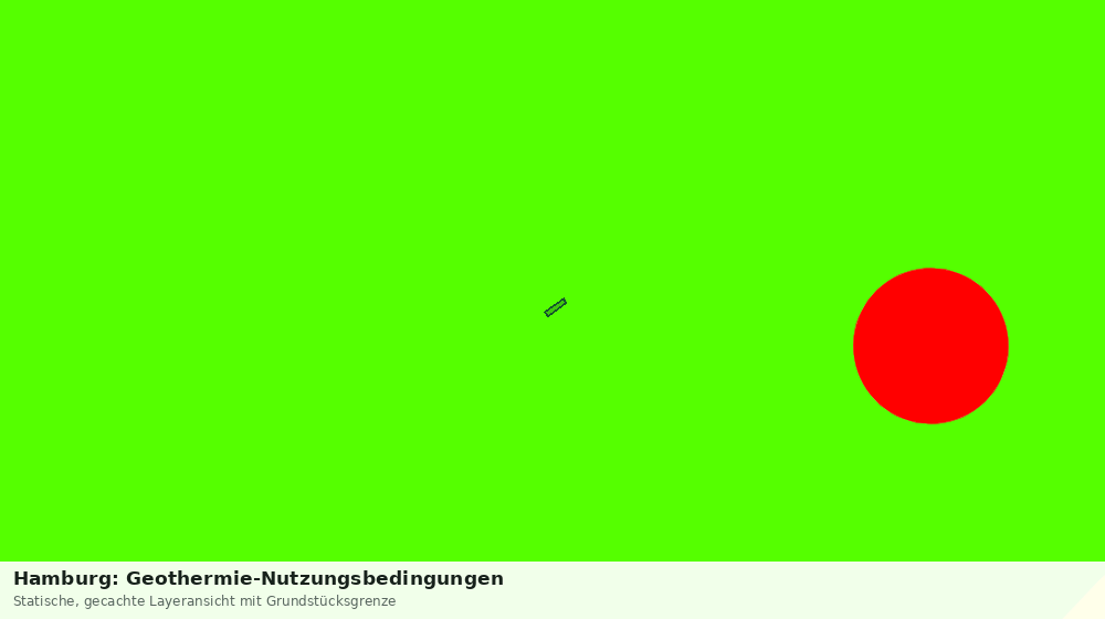 Statische Kartenansicht: Hamburg: Geothermie-Nutzungsbedingungen