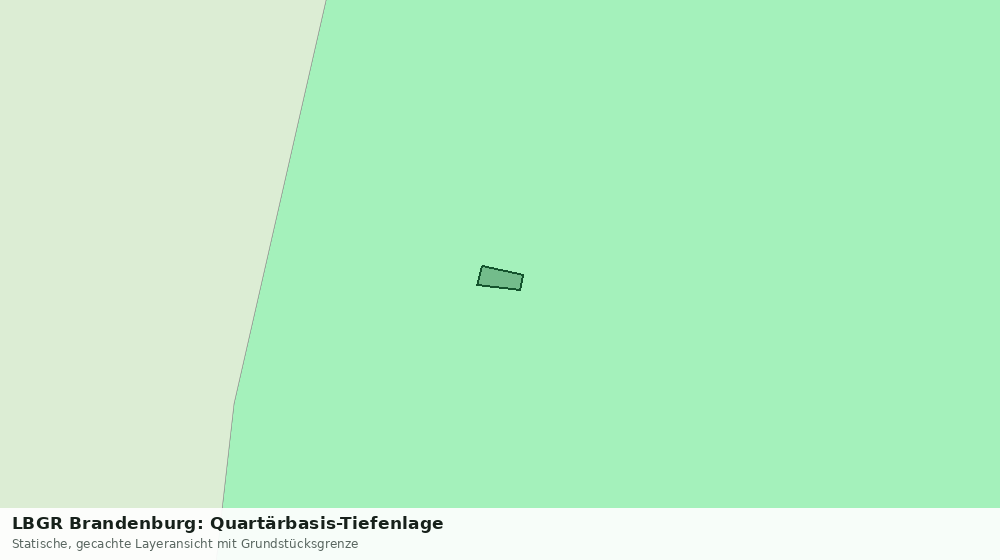 Statische Kartenansicht: LBGR Brandenburg: Quartärbasis-Tiefenlage