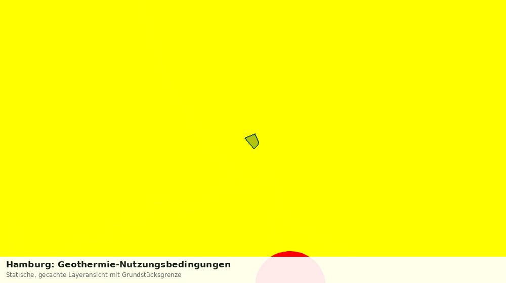 Statische Kartenansicht: Hamburg: Geothermie-Nutzungsbedingungen
