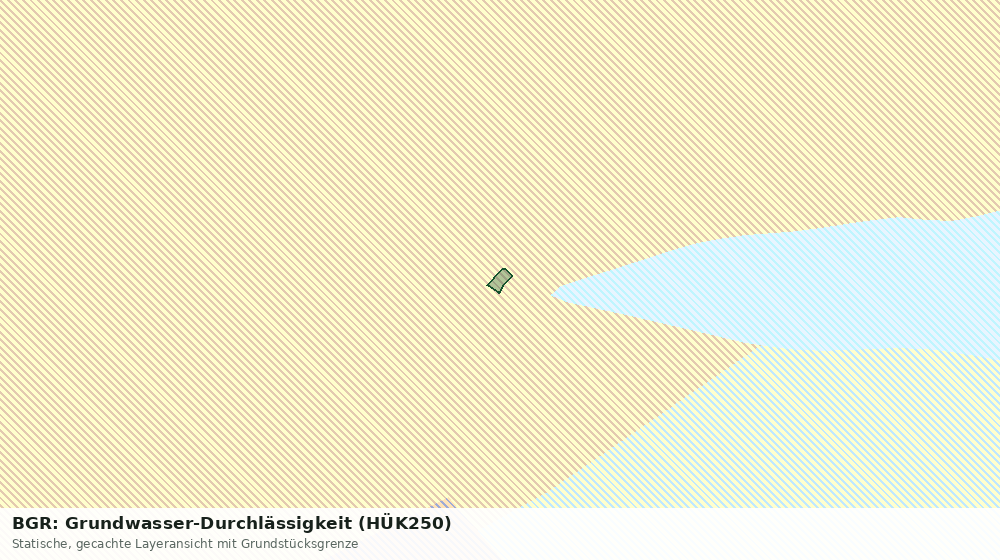 Statische Kartenansicht: BGR: Grundwasser-Durchlässigkeit (HÜK250)