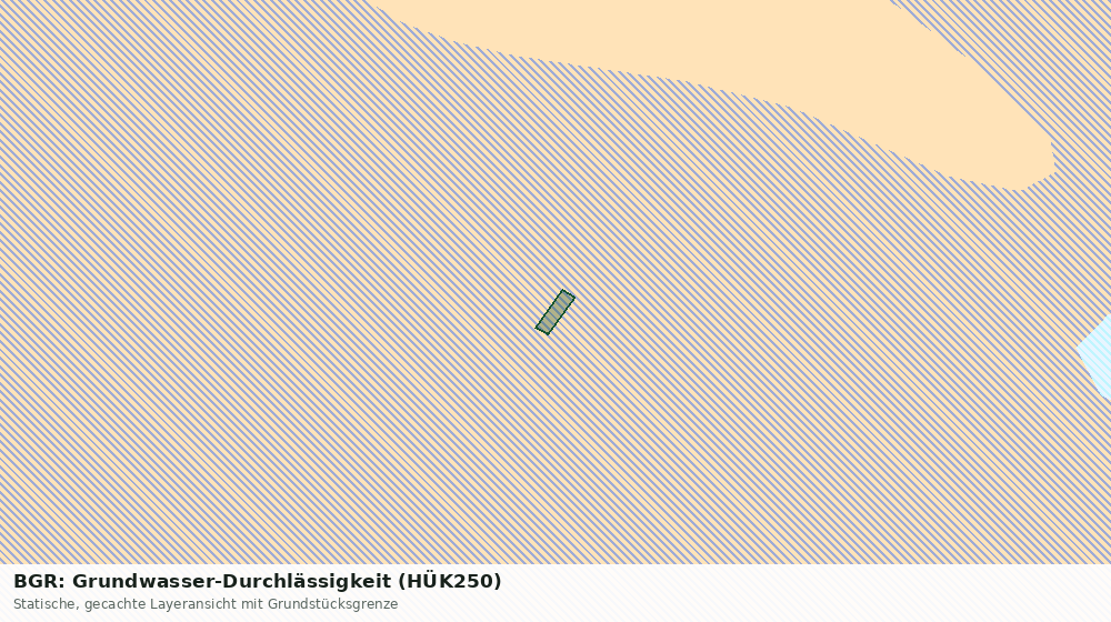 Statische Kartenansicht: BGR: Grundwasser-Durchlässigkeit (HÜK250)