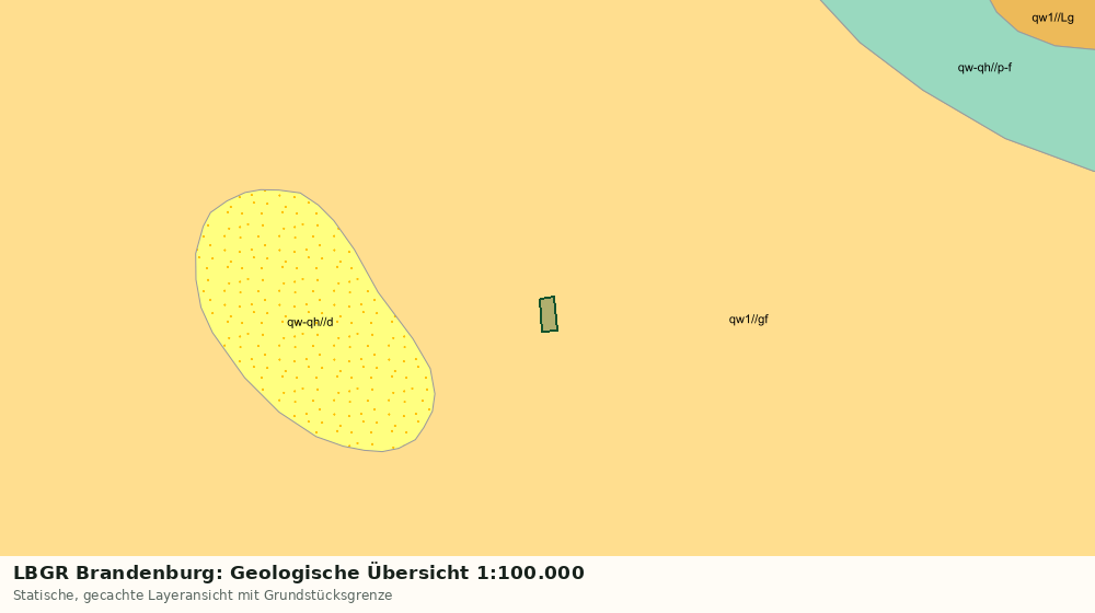 Statische Kartenansicht: LBGR Brandenburg: Geologische Übersicht 1:100.000