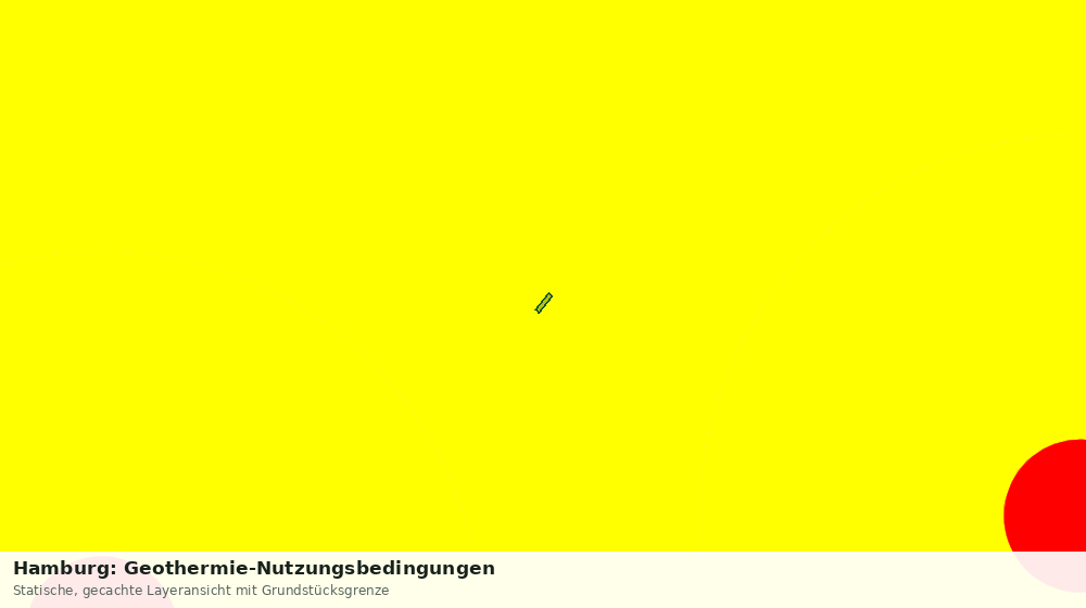 Statische Kartenansicht: Hamburg: Geothermie-Nutzungsbedingungen