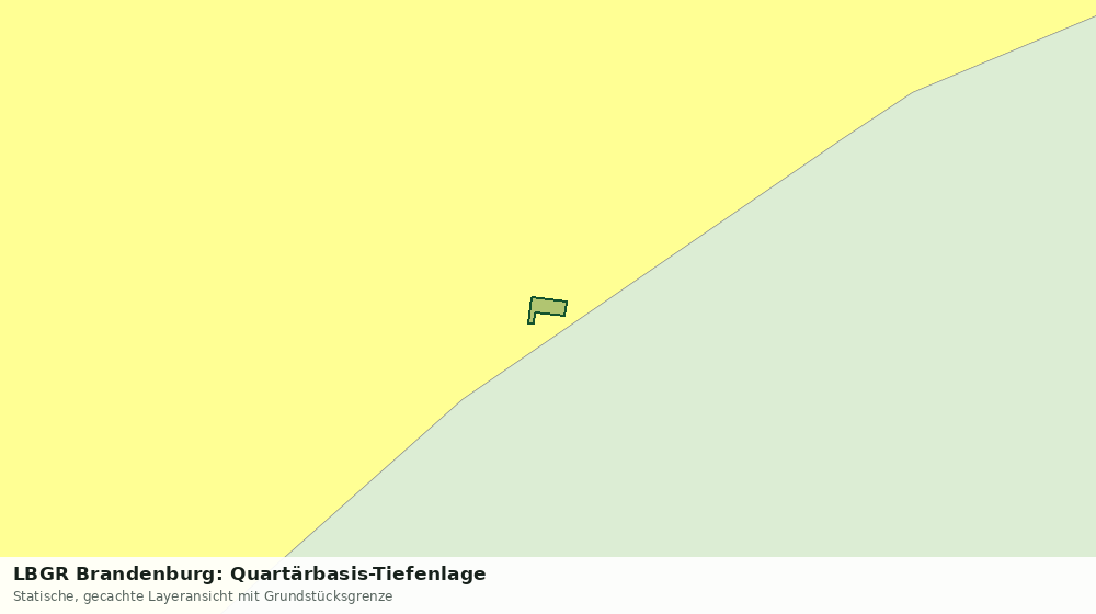 Statische Kartenansicht: LBGR Brandenburg: Quartärbasis-Tiefenlage