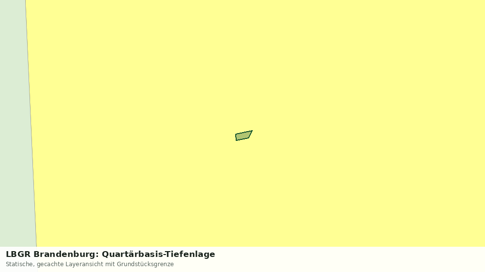 Statische Kartenansicht: LBGR Brandenburg: Quartärbasis-Tiefenlage