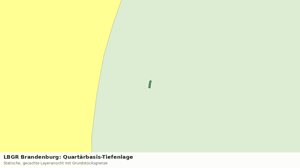 Statische Kartenansicht: LBGR Brandenburg: Quartärbasis-Tiefenlage