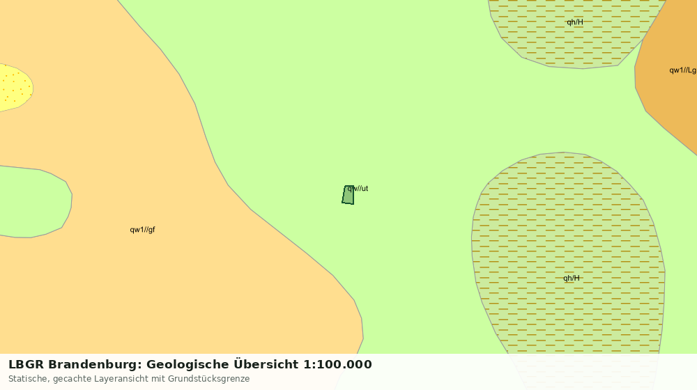 Statische Kartenansicht: LBGR Brandenburg: Geologische Übersicht 1:100.000