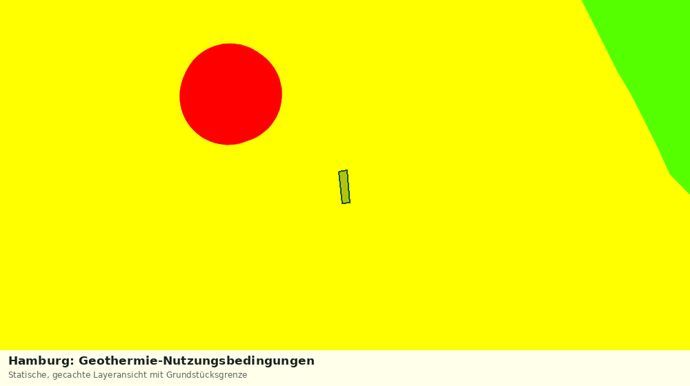 Statische Kartenansicht: Hamburg: Geothermie-Nutzungsbedingungen
