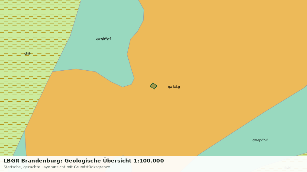 Statische Kartenansicht: LBGR Brandenburg: Geologische Übersicht 1:100.000