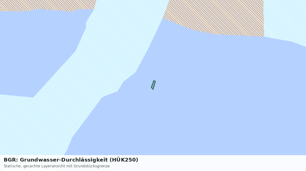Statische Kartenansicht: BGR: Grundwasser-Durchlässigkeit (HÜK250)