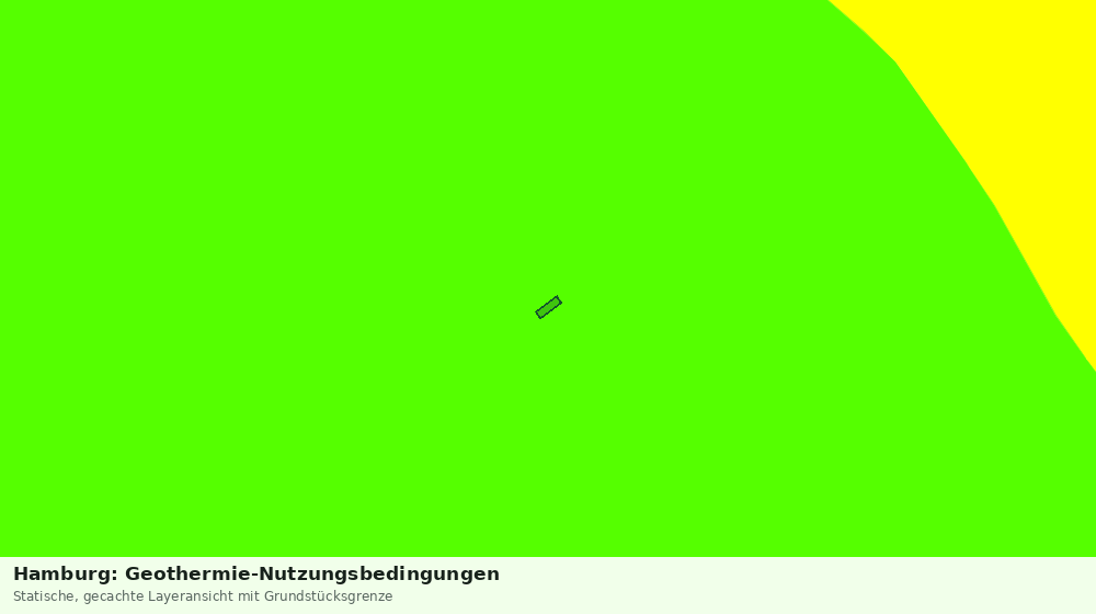 Statische Kartenansicht: Hamburg: Geothermie-Nutzungsbedingungen