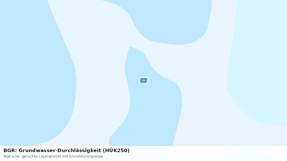 Statische Kartenansicht: BGR: Grundwasser-Durchlässigkeit (HÜK250)