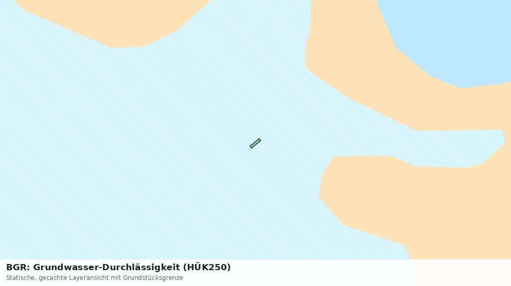 Statische Kartenansicht: BGR: Grundwasser-Durchlässigkeit (HÜK250)