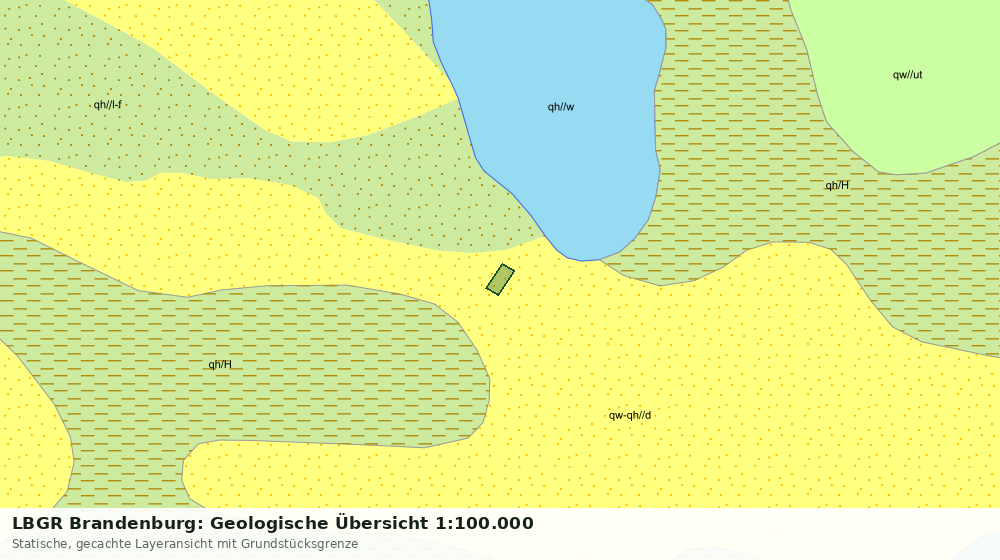 Statische Kartenansicht: LBGR Brandenburg: Geologische Übersicht 1:100.000