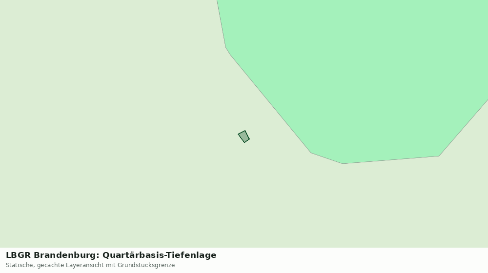 Statische Kartenansicht: LBGR Brandenburg: Quartärbasis-Tiefenlage