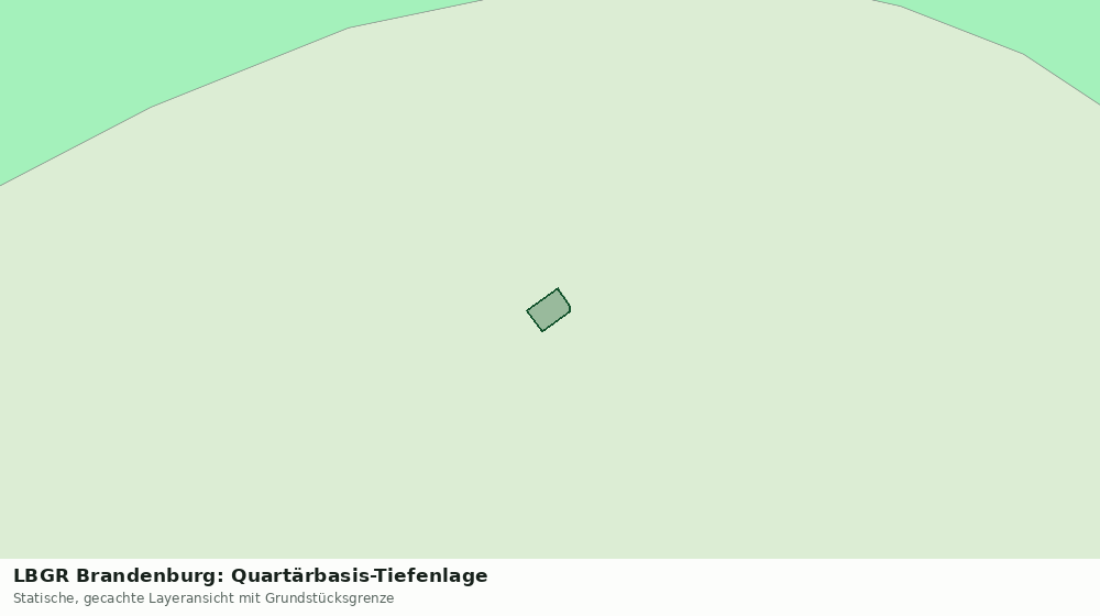 Statische Kartenansicht: LBGR Brandenburg: Quartärbasis-Tiefenlage