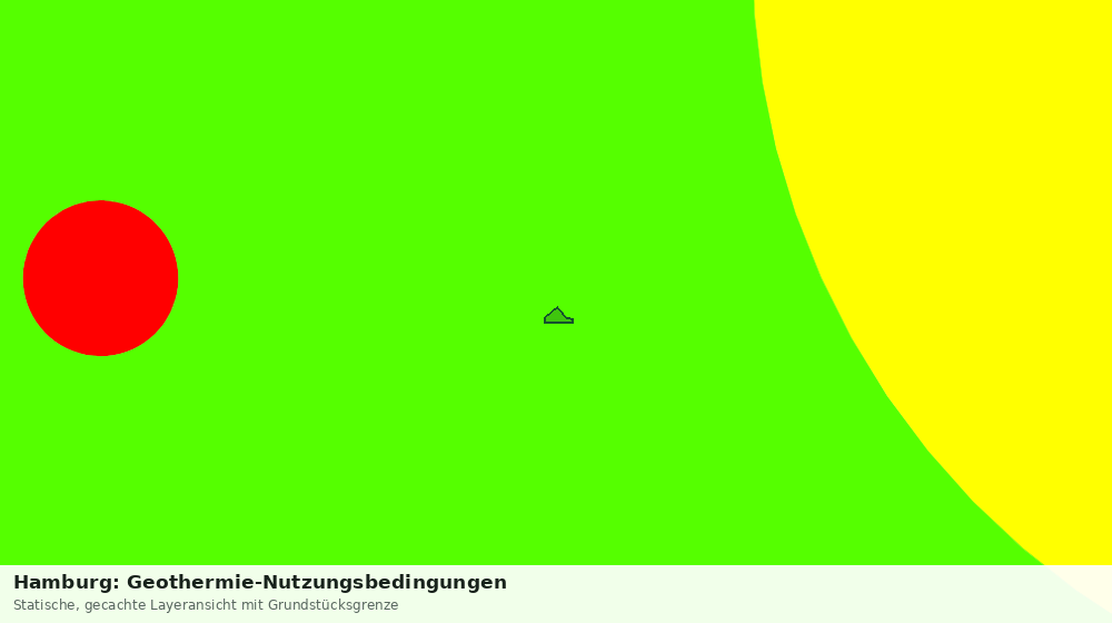 Statische Kartenansicht: Hamburg: Geothermie-Nutzungsbedingungen