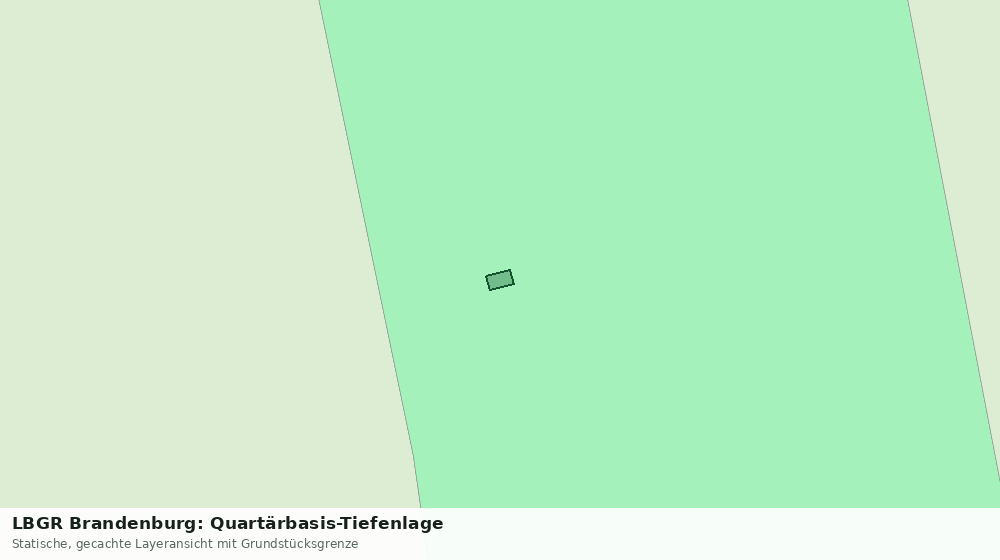 Statische Kartenansicht: LBGR Brandenburg: Quartärbasis-Tiefenlage