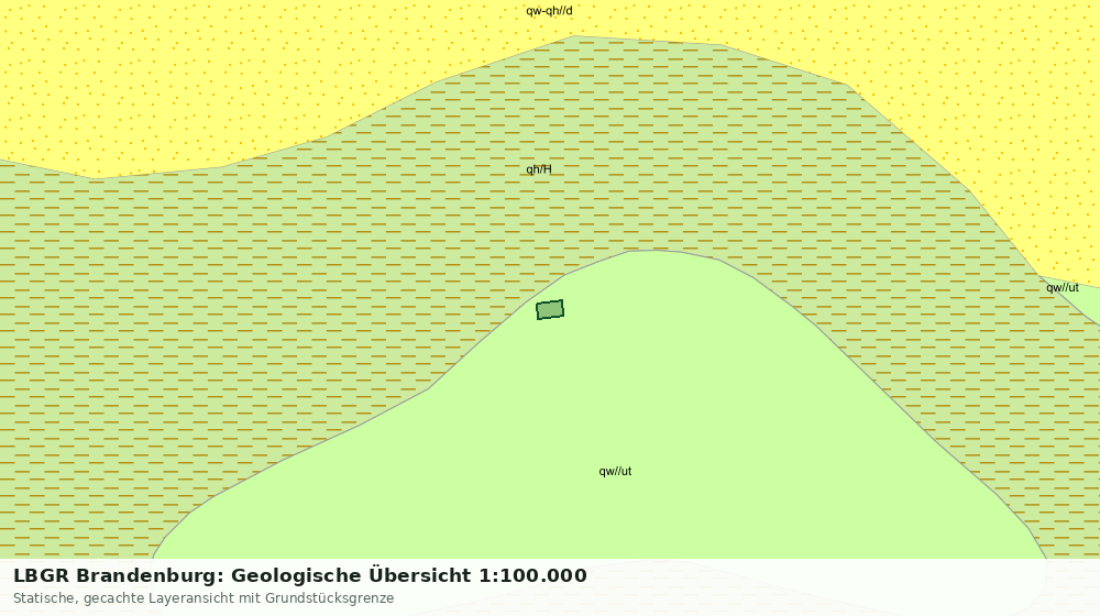 Statische Kartenansicht: LBGR Brandenburg: Geologische Übersicht 1:100.000