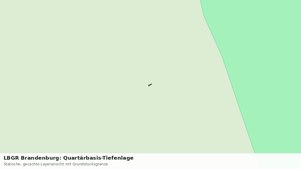 Statische Kartenansicht: LBGR Brandenburg: Quartärbasis-Tiefenlage