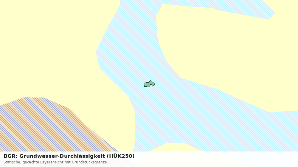 Statische Kartenansicht: BGR: Grundwasser-Durchlässigkeit (HÜK250)
